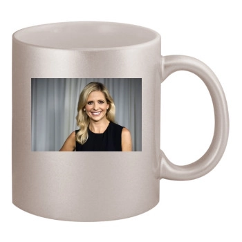 Sarah Michelle Gellar 11oz Metallic Silver Mug