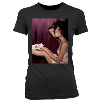 Sarah Shahi Women's Junior Cut Crewneck T-Shirt