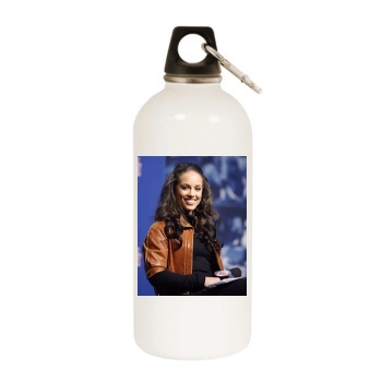 Alicia Keys White Water Bottle With Carabiner