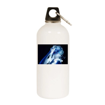 Sarina Nowak White Water Bottle With Carabiner