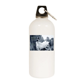 Alicia Keys White Water Bottle With Carabiner