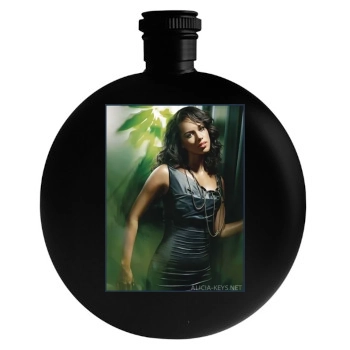 Alicia Keys Round Flask