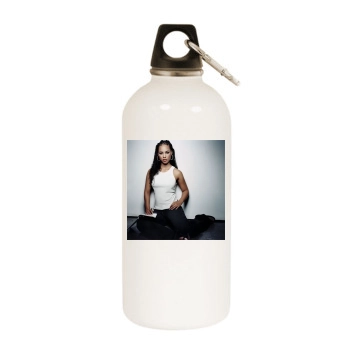 Alicia Keys White Water Bottle With Carabiner