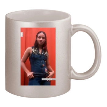 Alicia Keys 11oz Metallic Silver Mug