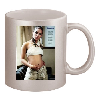 Alicia Keys 11oz Metallic Silver Mug