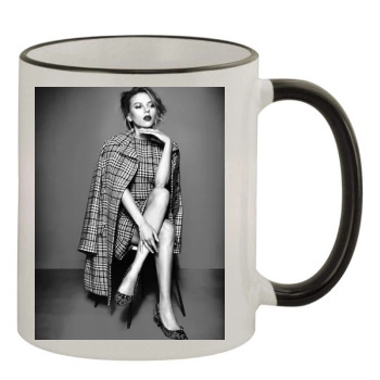 Scarlett Johansson 11oz Colored Rim & Handle Mug