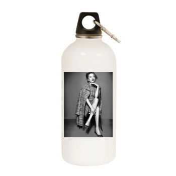 Scarlett Johansson White Water Bottle With Carabiner