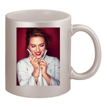 Scarlett Johansson 11oz Metallic Silver Mug