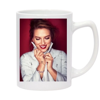 Scarlett Johansson 14oz White Statesman Mug