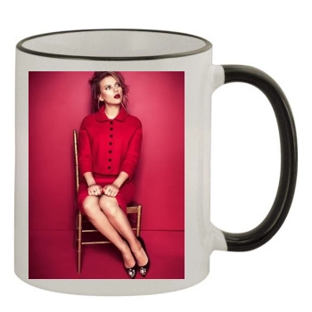 Scarlett Johansson 11oz Colored Rim & Handle Mug