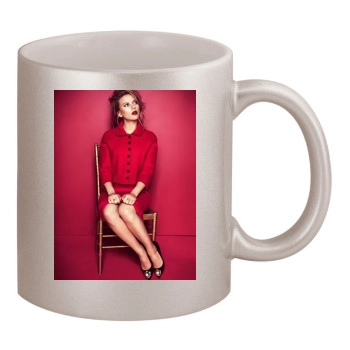 Scarlett Johansson 11oz Metallic Silver Mug