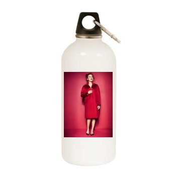 Scarlett Johansson White Water Bottle With Carabiner