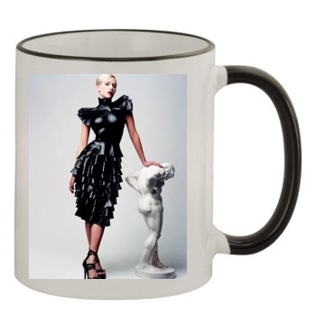 Scarlett Johansson 11oz Colored Rim & Handle Mug