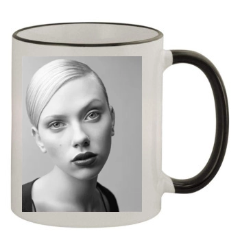 Scarlett Johansson 11oz Colored Rim & Handle Mug