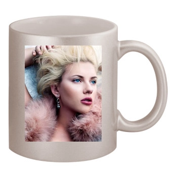 Scarlett Johansson 11oz Metallic Silver Mug