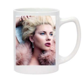 Scarlett Johansson 14oz White Statesman Mug