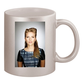 Scarlett Johansson 11oz Metallic Silver Mug