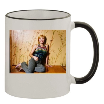 Scarlett Johansson 11oz Colored Rim & Handle Mug