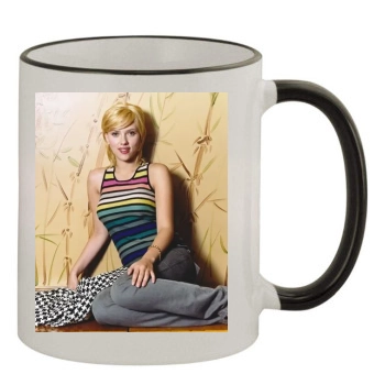 Scarlett Johansson 11oz Colored Rim & Handle Mug