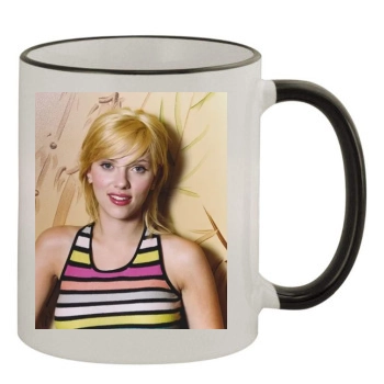 Scarlett Johansson 11oz Colored Rim & Handle Mug