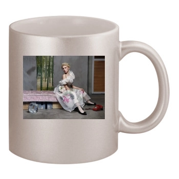 Scarlett Johansson 11oz Metallic Silver Mug