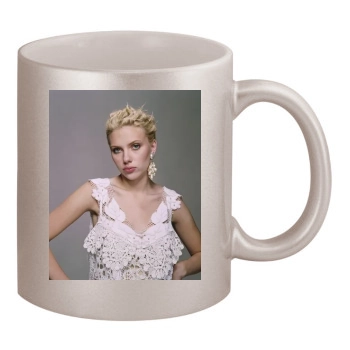 Scarlett Johansson 11oz Metallic Silver Mug