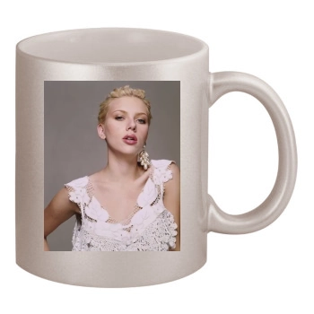 Scarlett Johansson 11oz Metallic Silver Mug