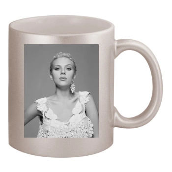 Scarlett Johansson 11oz Metallic Silver Mug