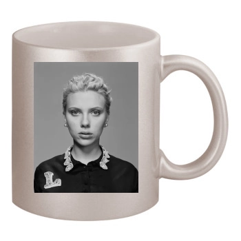 Scarlett Johansson 11oz Metallic Silver Mug