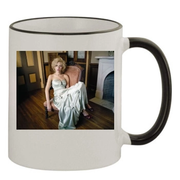 Scarlett Johansson 11oz Colored Rim & Handle Mug