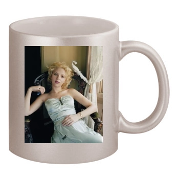 Scarlett Johansson 11oz Metallic Silver Mug