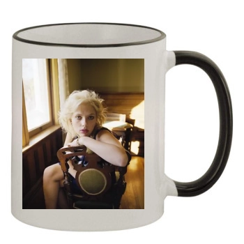 Scarlett Johansson 11oz Colored Rim & Handle Mug