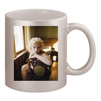 Scarlett Johansson 11oz Metallic Silver Mug