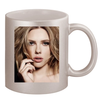 Scarlett Johansson 11oz Metallic Silver Mug