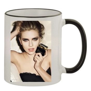 Scarlett Johansson 11oz Colored Rim & Handle Mug