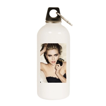 Scarlett Johansson White Water Bottle With Carabiner