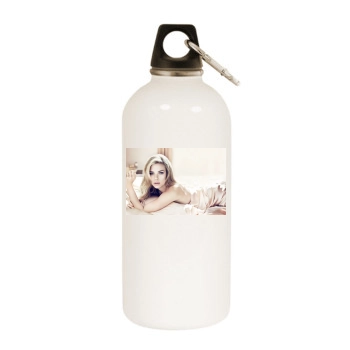 Scarlett Johansson White Water Bottle With Carabiner