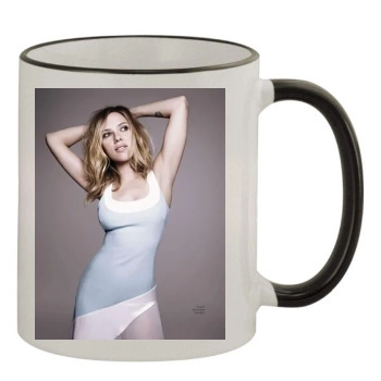 Scarlett Johansson 11oz Colored Rim & Handle Mug