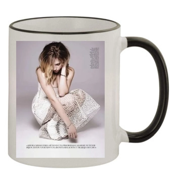 Scarlett Johansson 11oz Colored Rim & Handle Mug