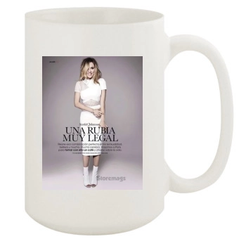 Scarlett Johansson 15oz White Mug