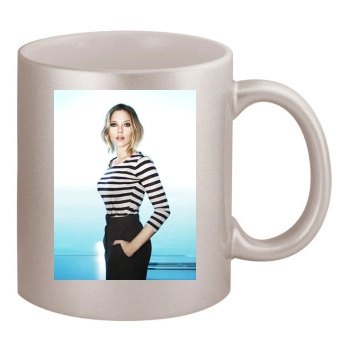 Scarlett Johansson 11oz Metallic Silver Mug