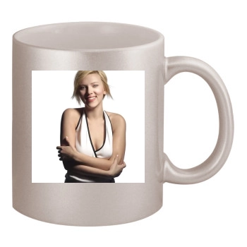 Scarlett Johansson 11oz Metallic Silver Mug