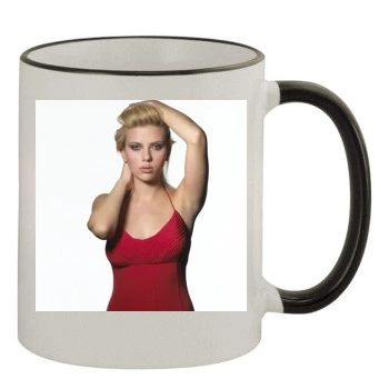 Scarlett Johansson 11oz Colored Rim & Handle Mug