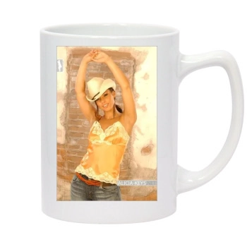 Alicia Keys 14oz White Statesman Mug