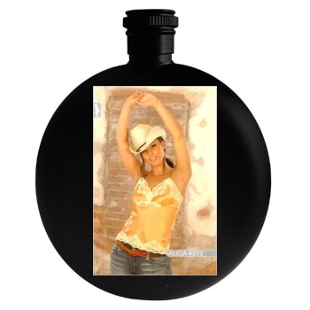 Alicia Keys Round Flask