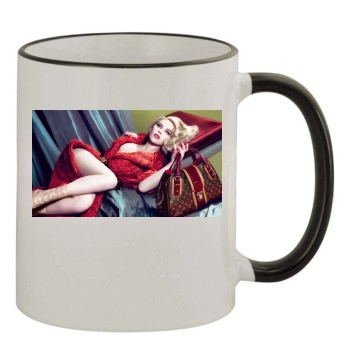 Scarlett Johansson 11oz Colored Rim & Handle Mug