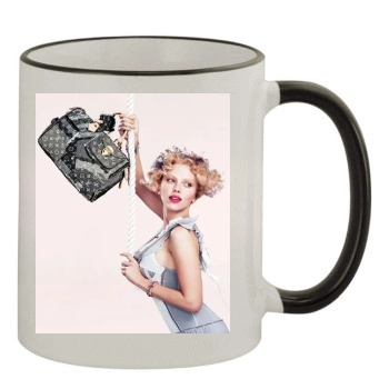 Scarlett Johansson 11oz Colored Rim & Handle Mug