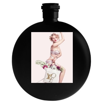 Scarlett Johansson Round Flask