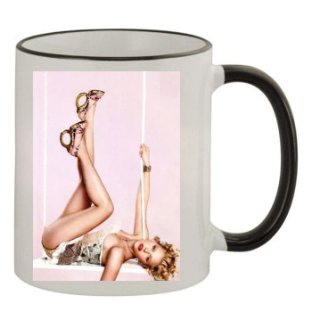 Scarlett Johansson 11oz Colored Rim & Handle Mug