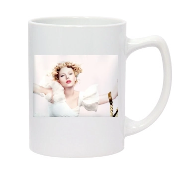 Scarlett Johansson 14oz White Statesman Mug